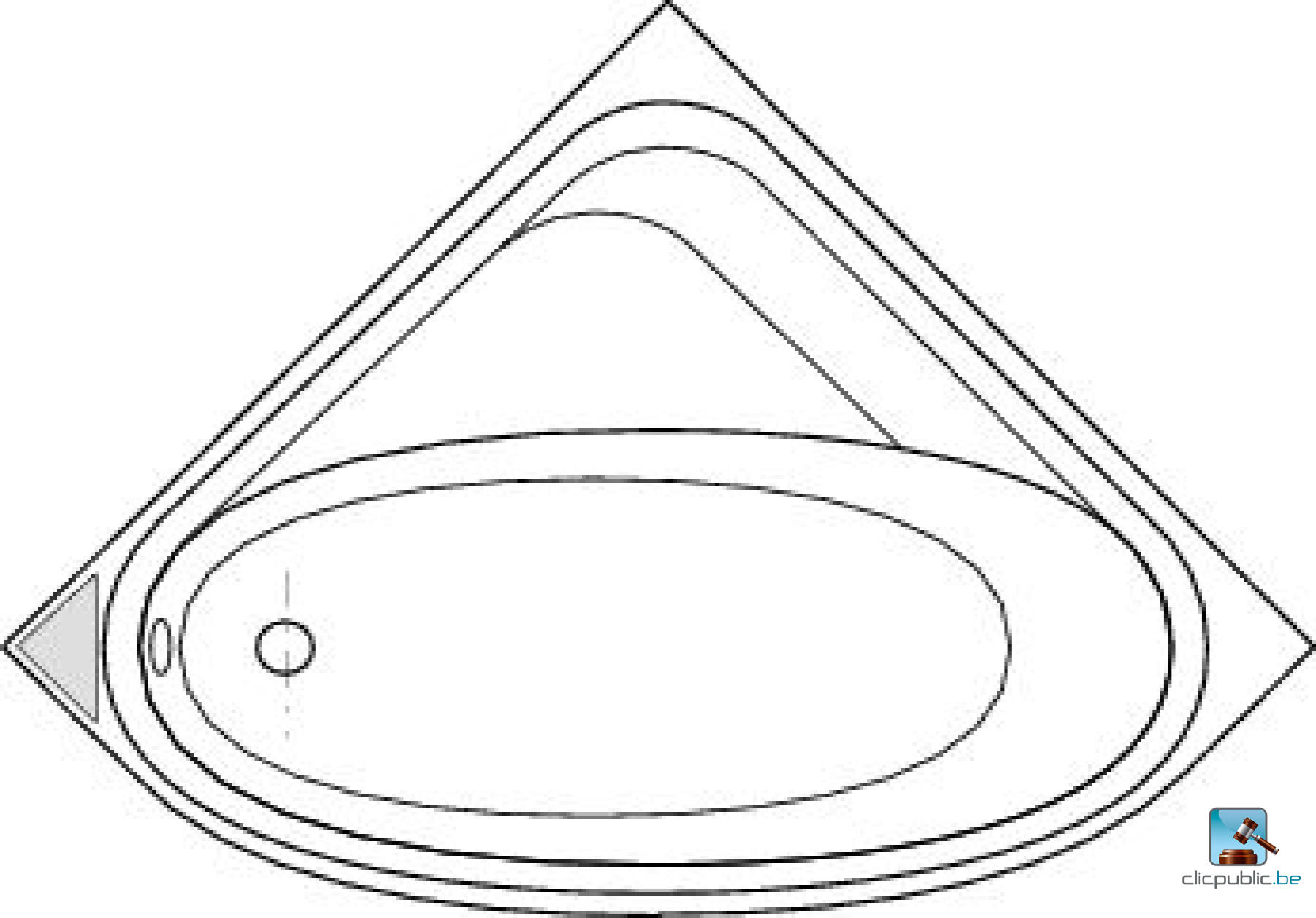 FORIA ANGLE Baignoire d'angle