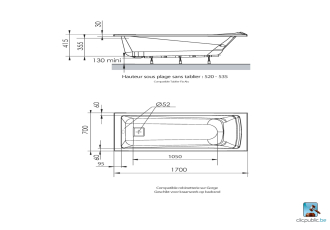 LUCINA Baignoire d'angle