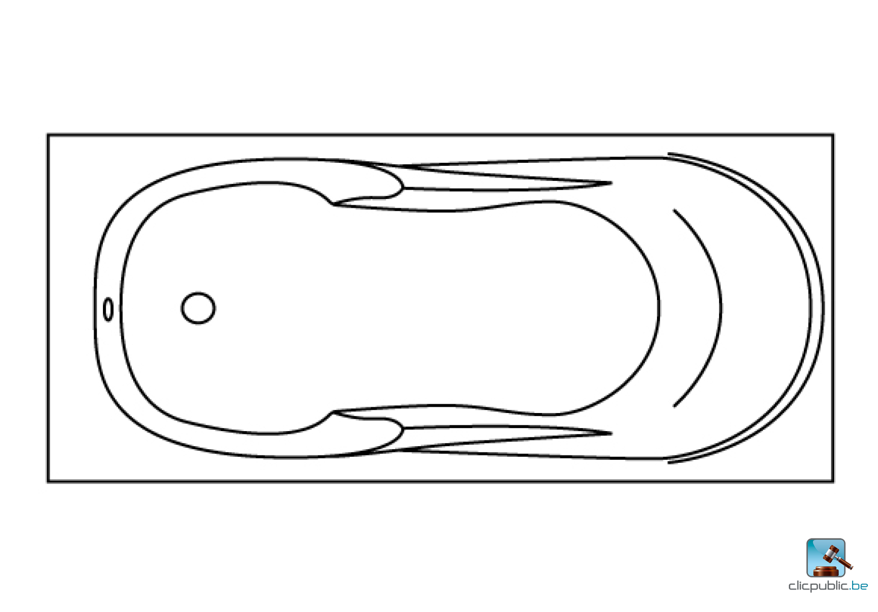 CARINA Baignoire rectangulaire