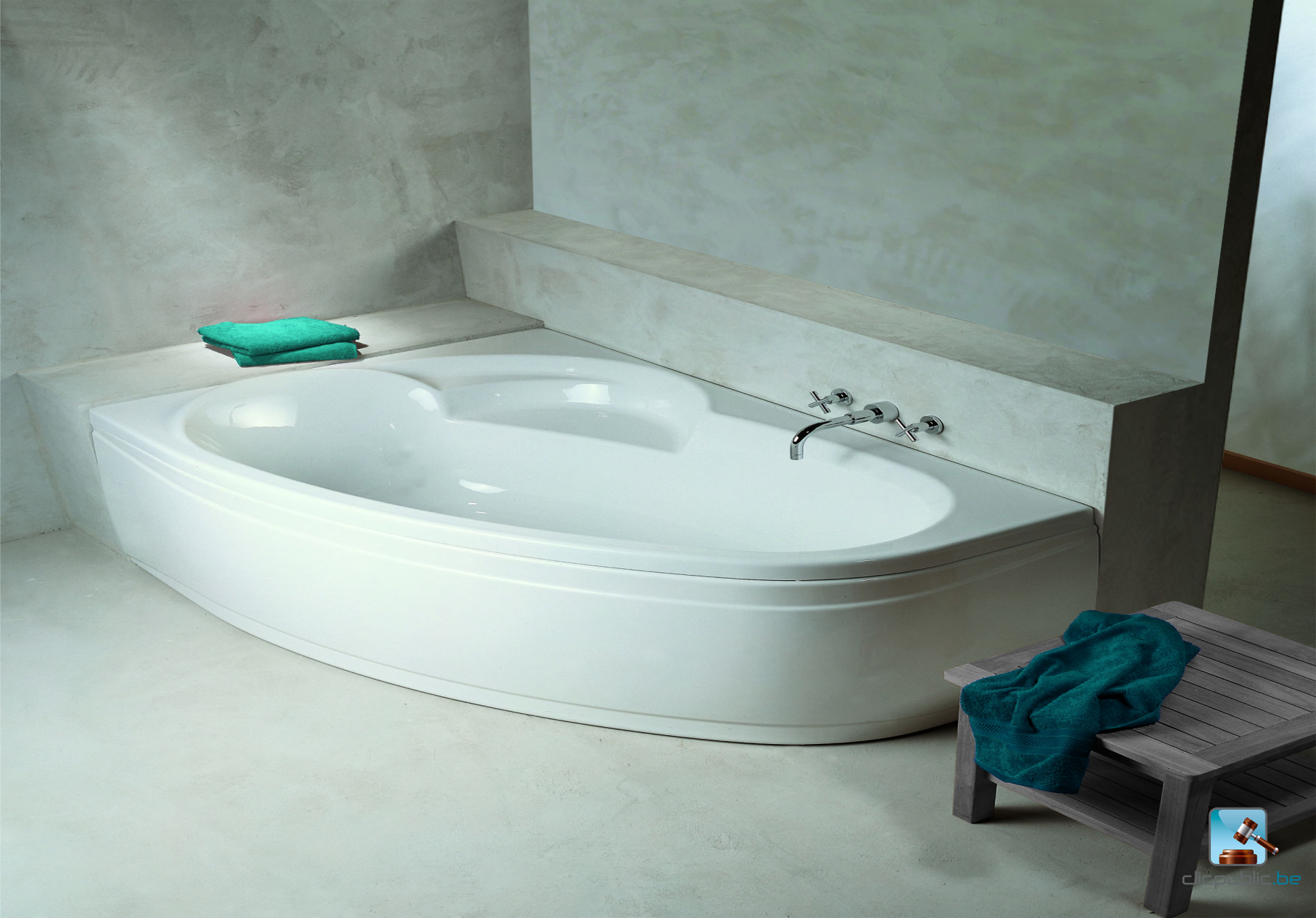 LADIVA JUNIOR Baignoire asymétrique droite