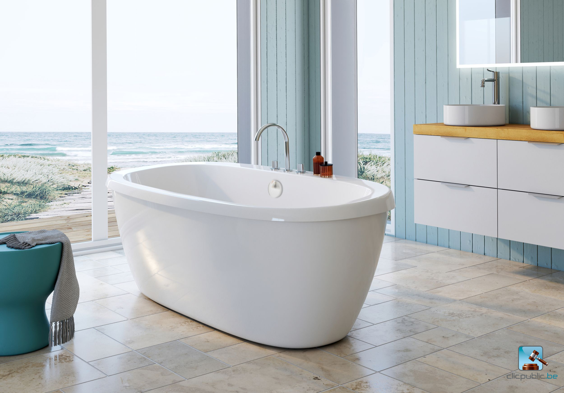 LADIVA JUNIOR Baignoire asymétrique gauche