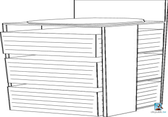 OPTIONS ABATTANTS Présentoir bois 18 abattants
