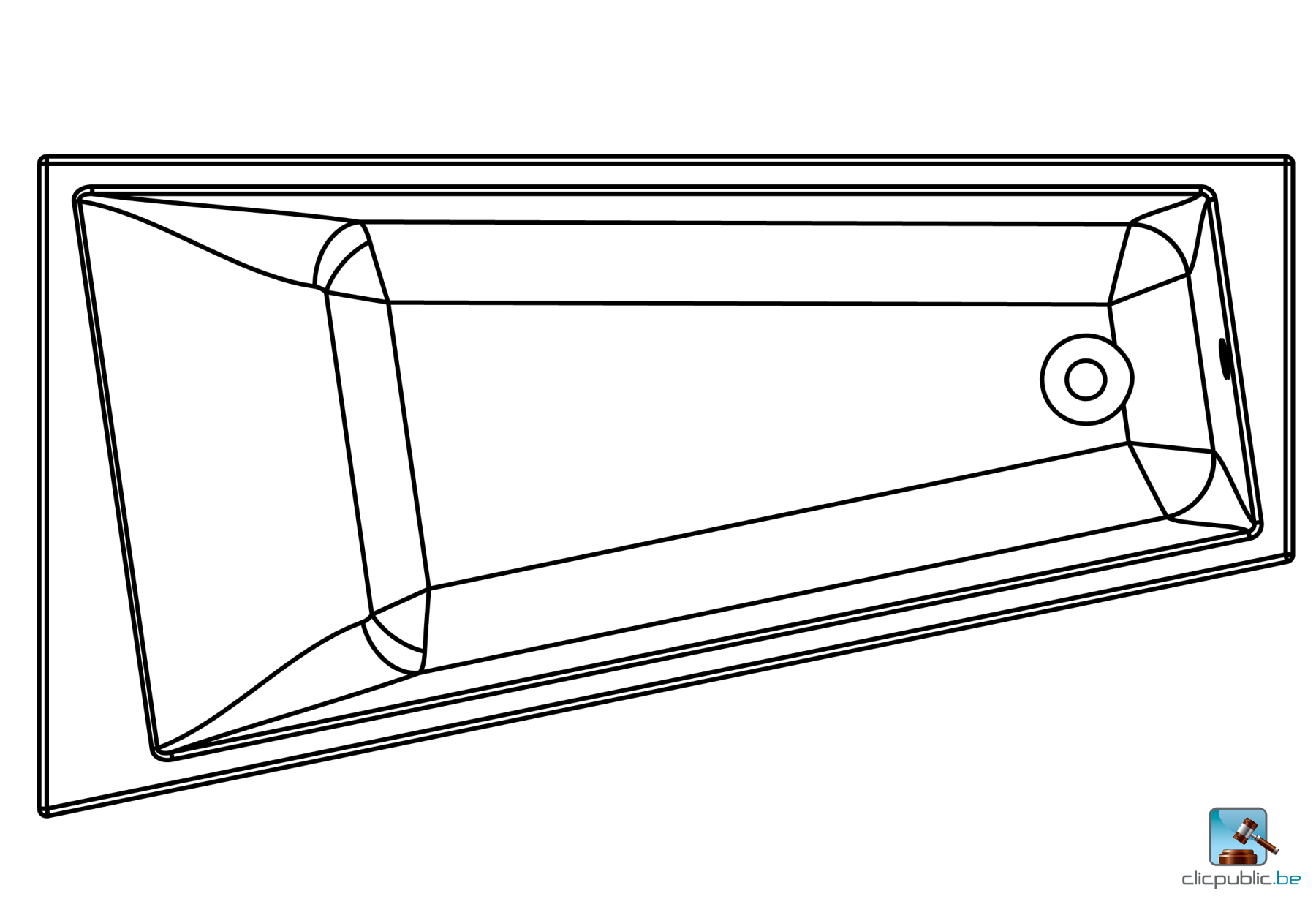 SPACY GAIN DE PLACE Baignoire asymétrique gauche