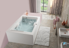 NOVALU WELLNESS Tablier d'angle L 180x120 pour baignoire BYZANCE