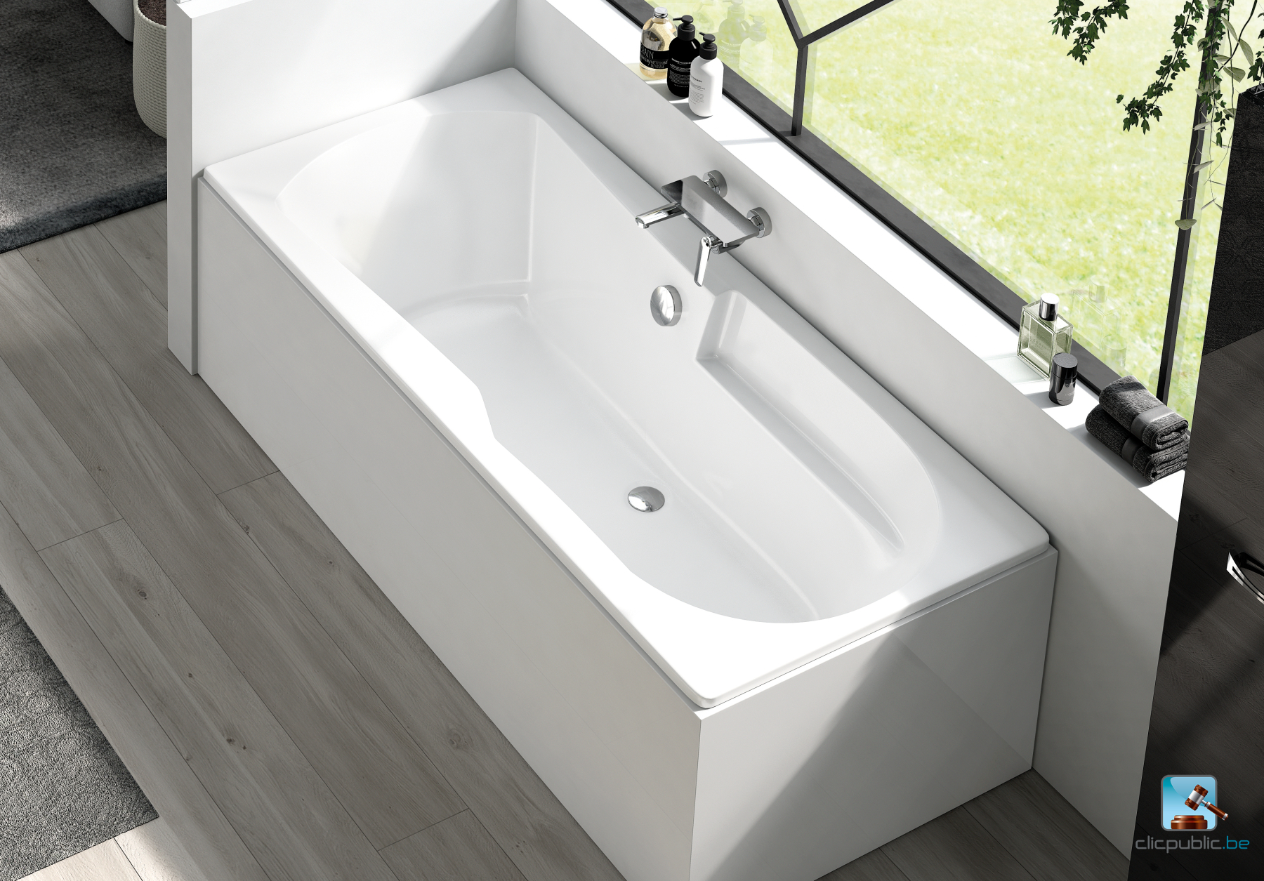 YMEA Baignoire rectangulaire