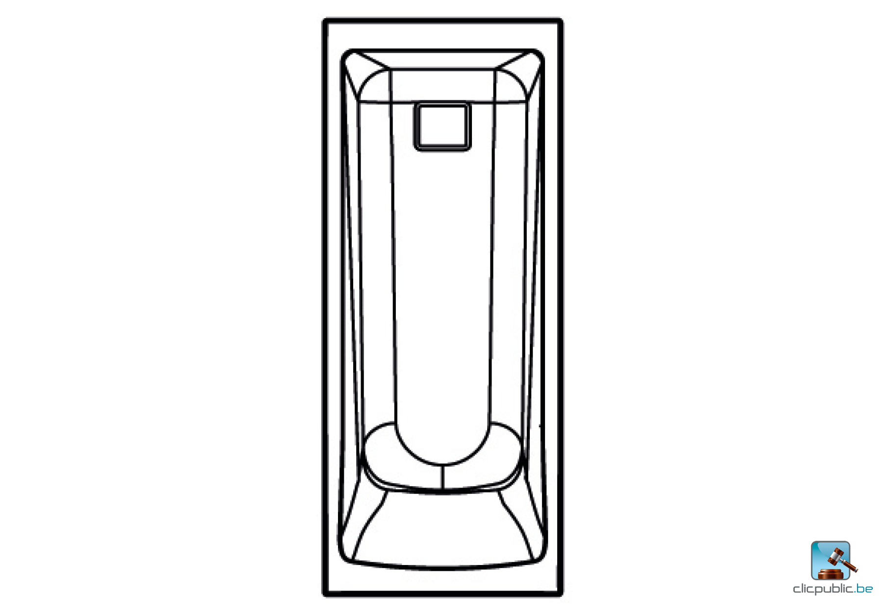 AERO Baignoire rectangulaire