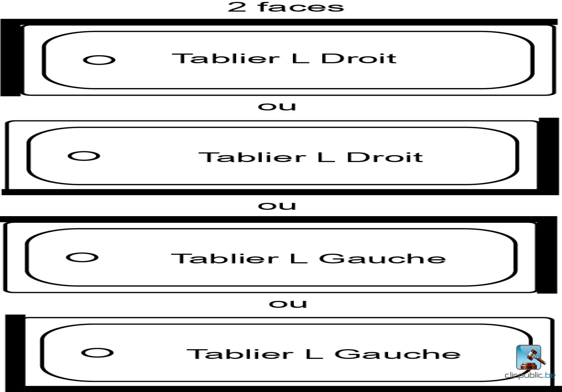 NOVALU PRO Tablier d'angle L