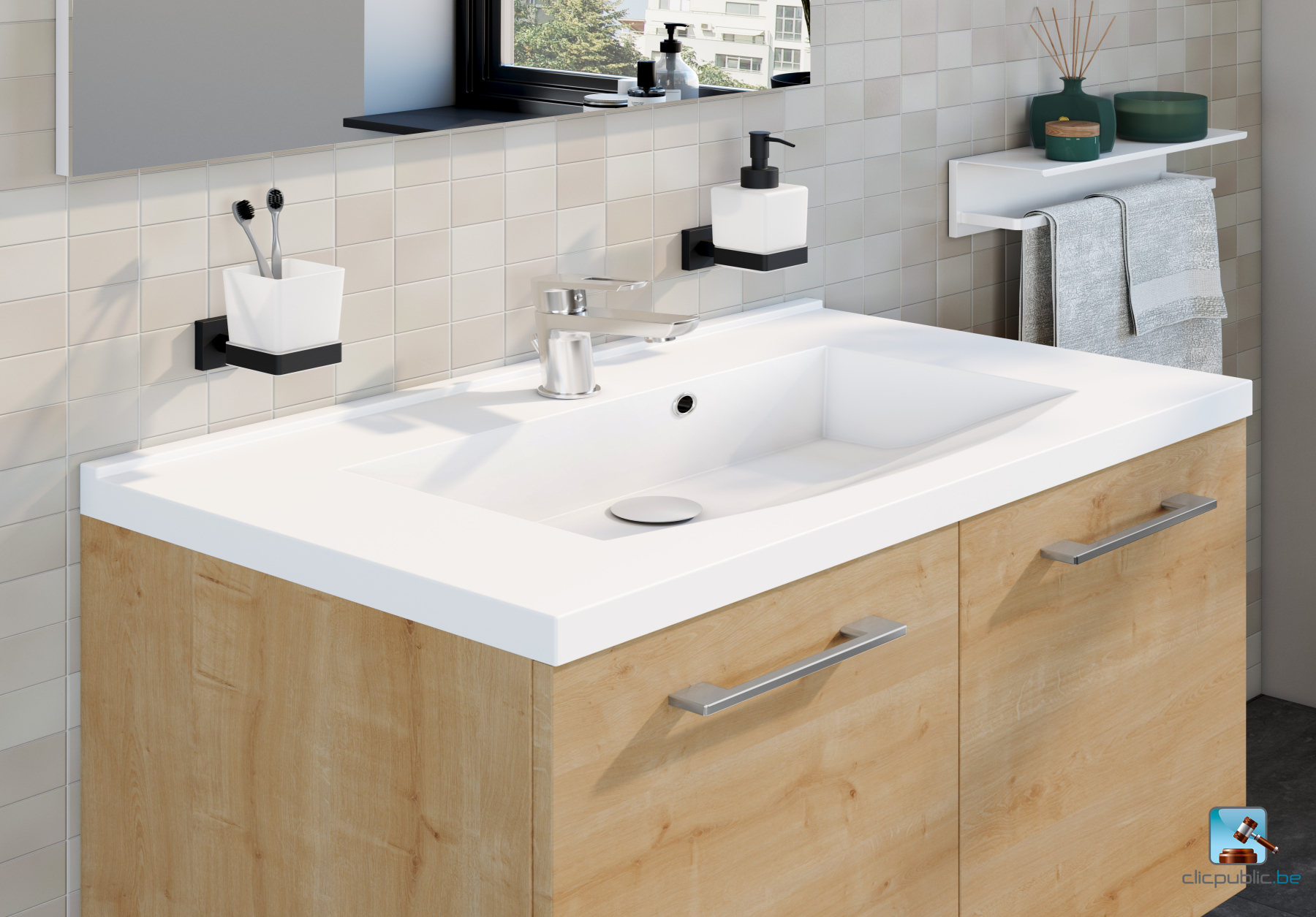 MIND Plan de toilette 80 cm