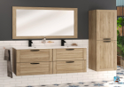 STYLE Plan de toilette 120 cm double vasque