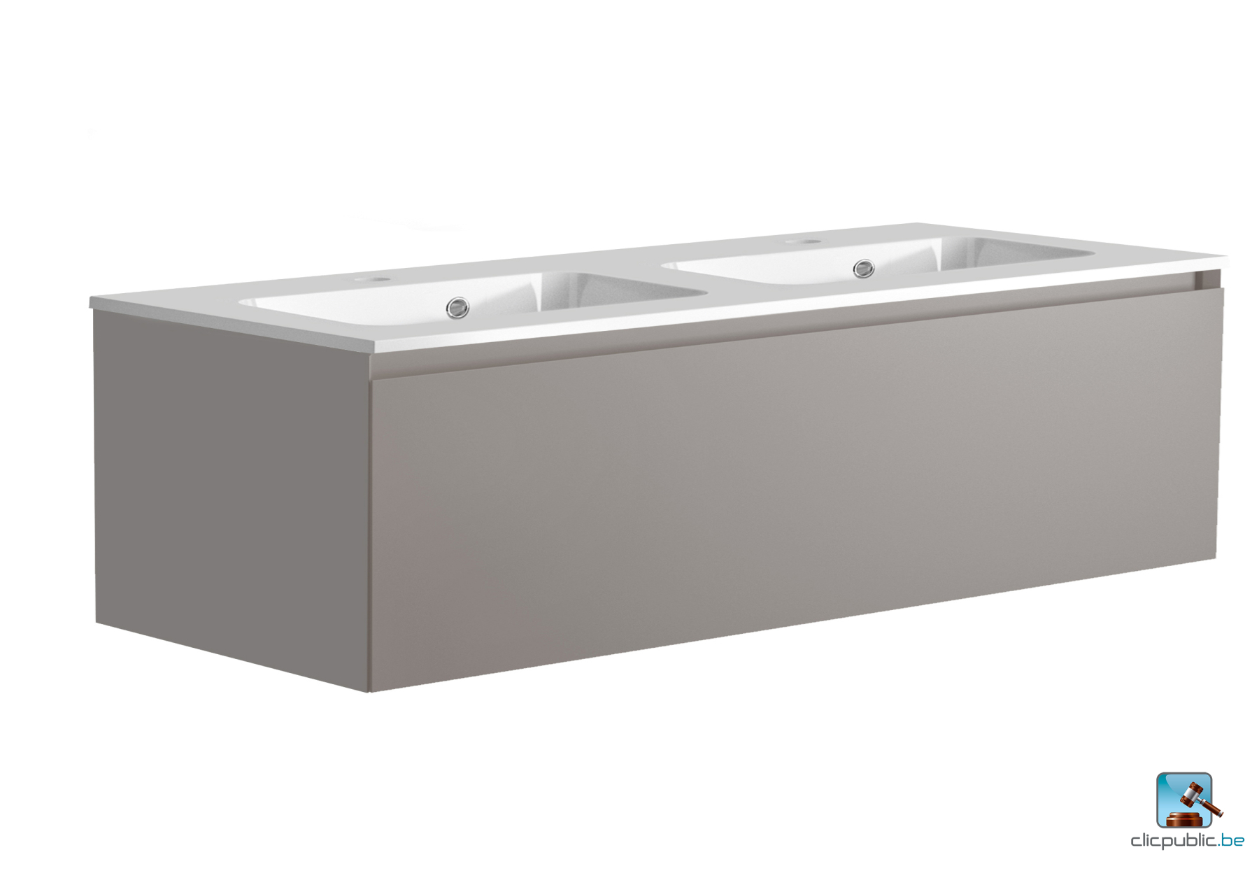 STYLE Plan de toilette 120 cm double vasque