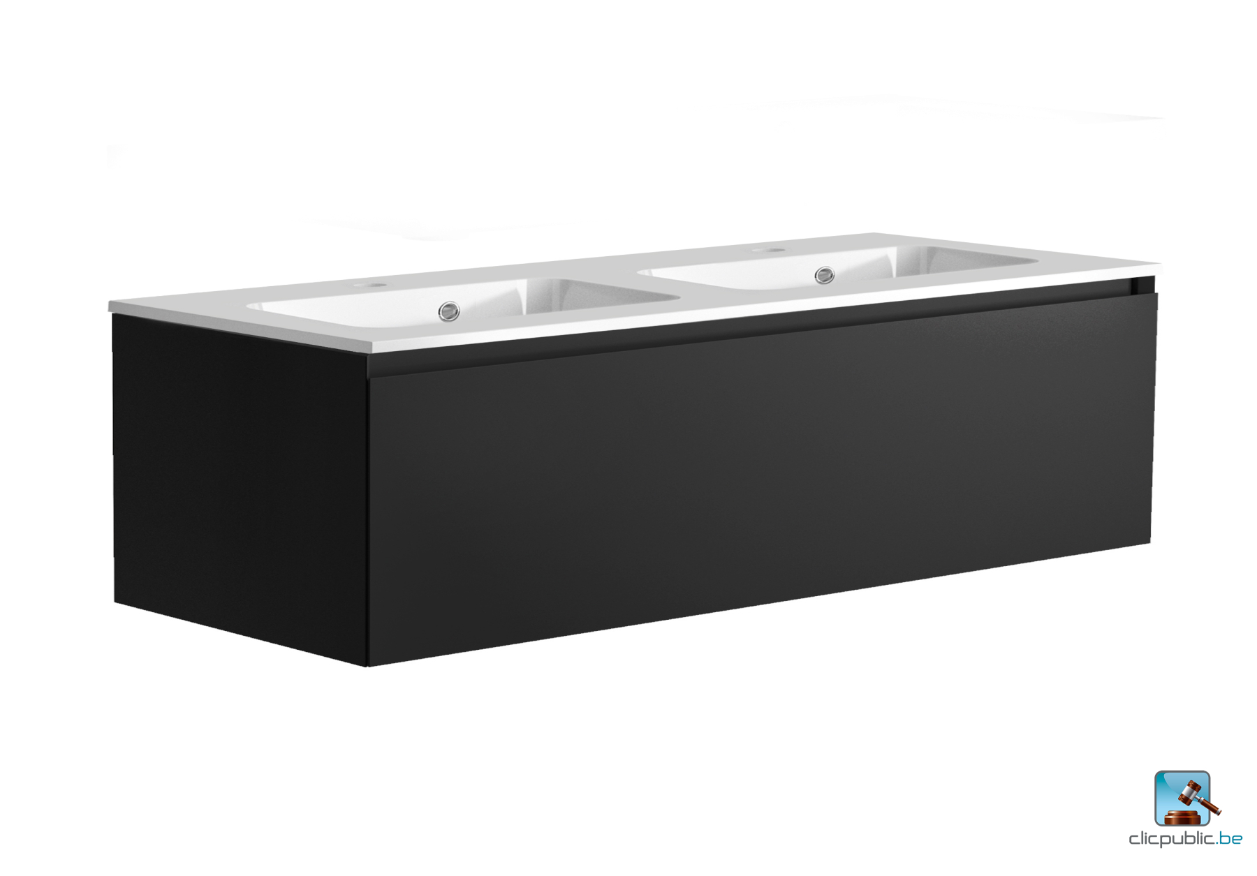 STYLE Plan de toilette 120 cm double vasque