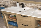STYLE Plan de toilette 120 cm double vasque