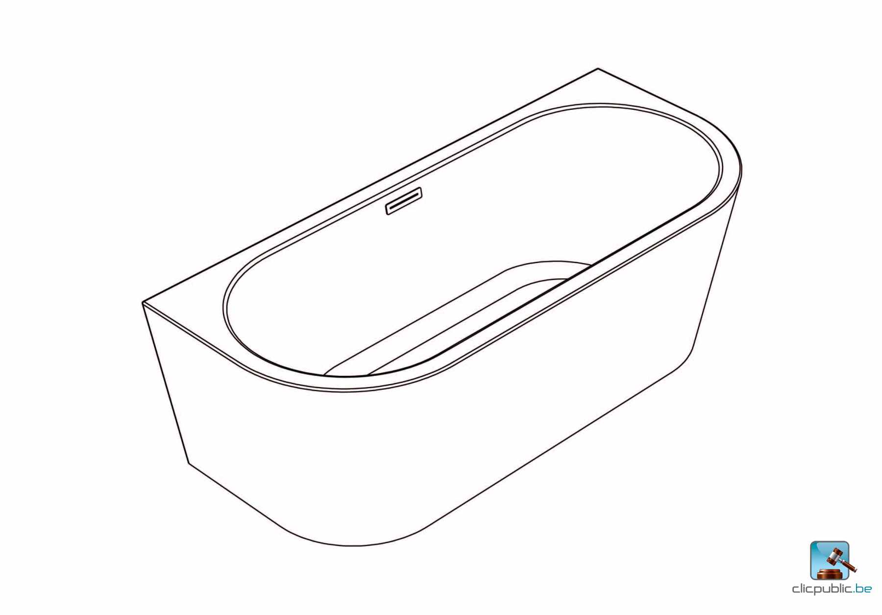 PHILOA Baignoire autoportante