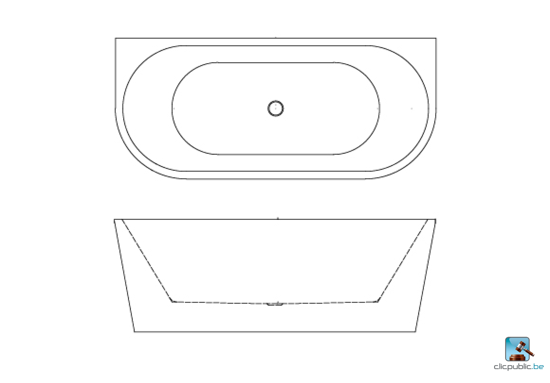 PHILOA Baignoire autoportante