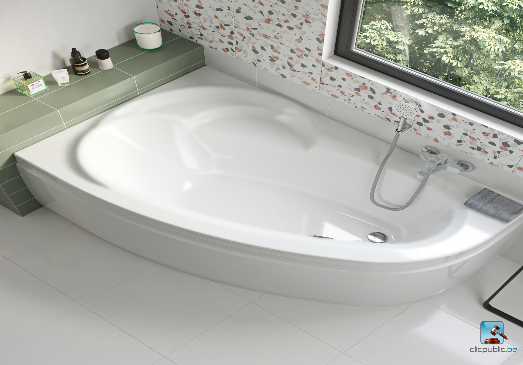 KOLE Plan de toilette 160 cm