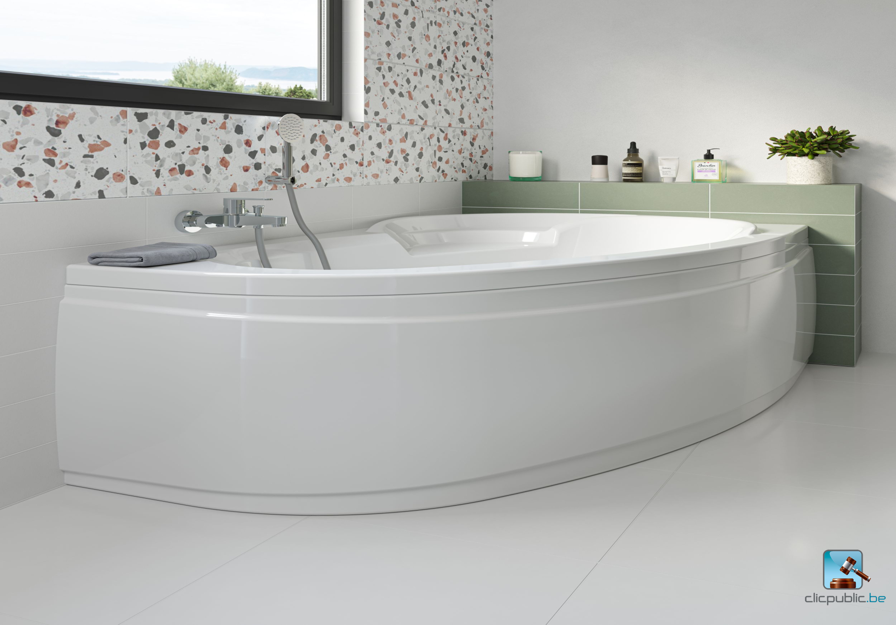 KOLE Plan de toilette 60 cm