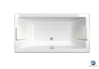 KOLE Plan de toilette 120 cm double vasque