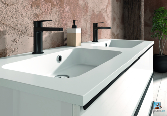 MILO Plan de toilette 120 cm double vasque