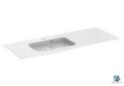 STYLE Plan de toilette 120 cm vasque décentrée