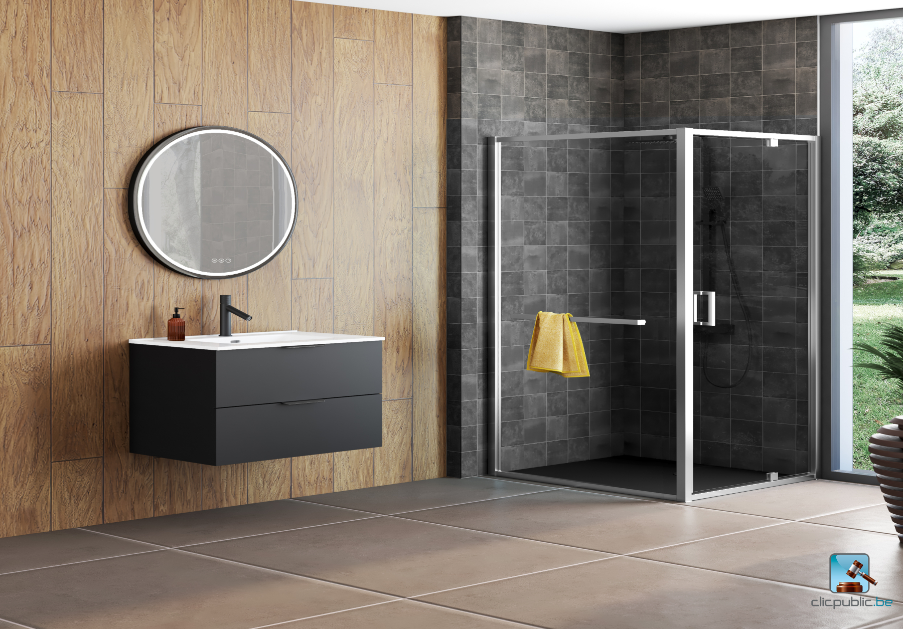 FASCINE Plan de toilette 80 cm