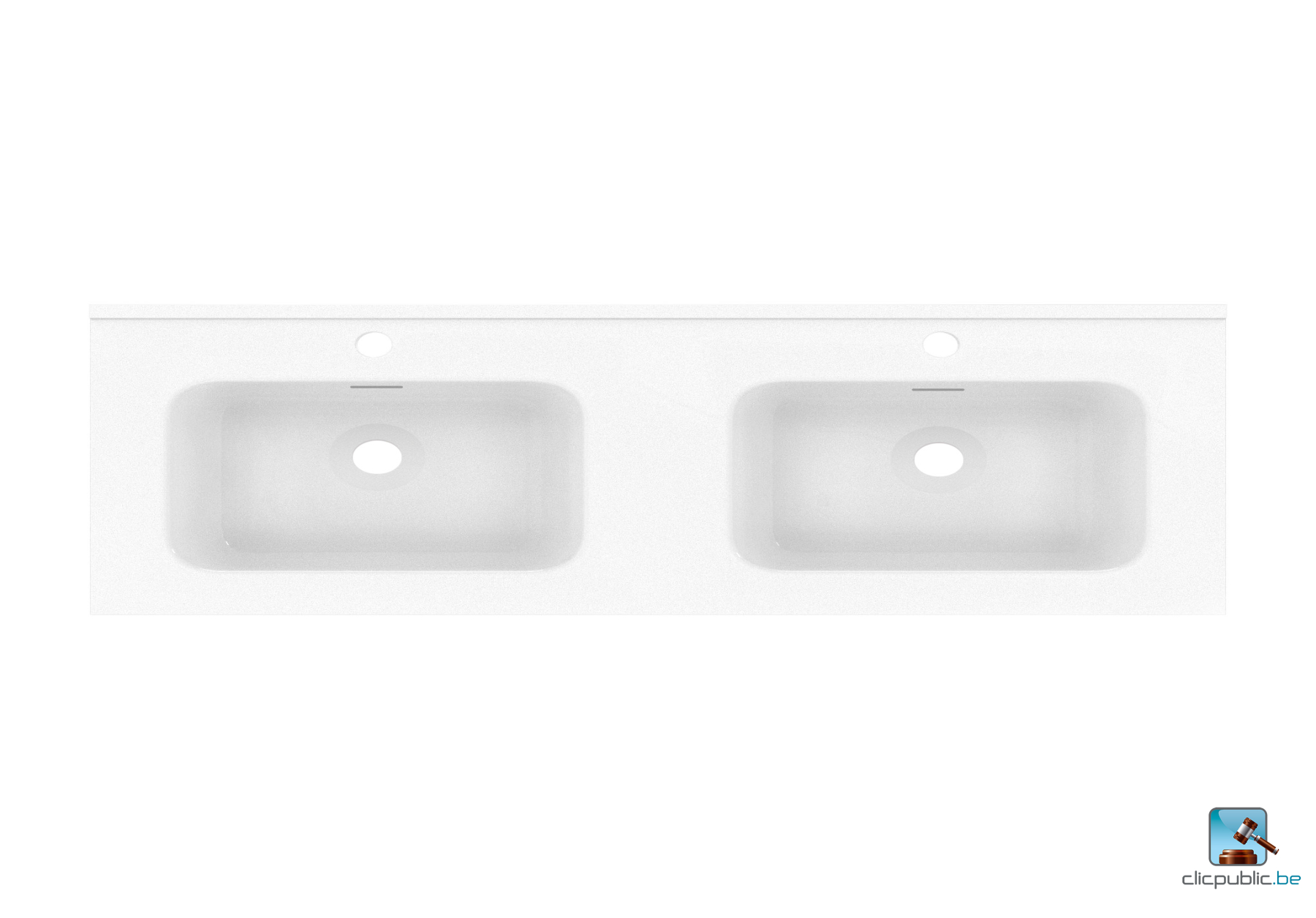 KOSMIK Plan de toilette 120 cm double vasque